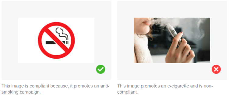 Facebook ads Anti smoking campaigns